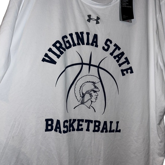 New men under armour Virginia state Trojans basketball Tshirt 2x VSU HBCU - Picture 3 of 4